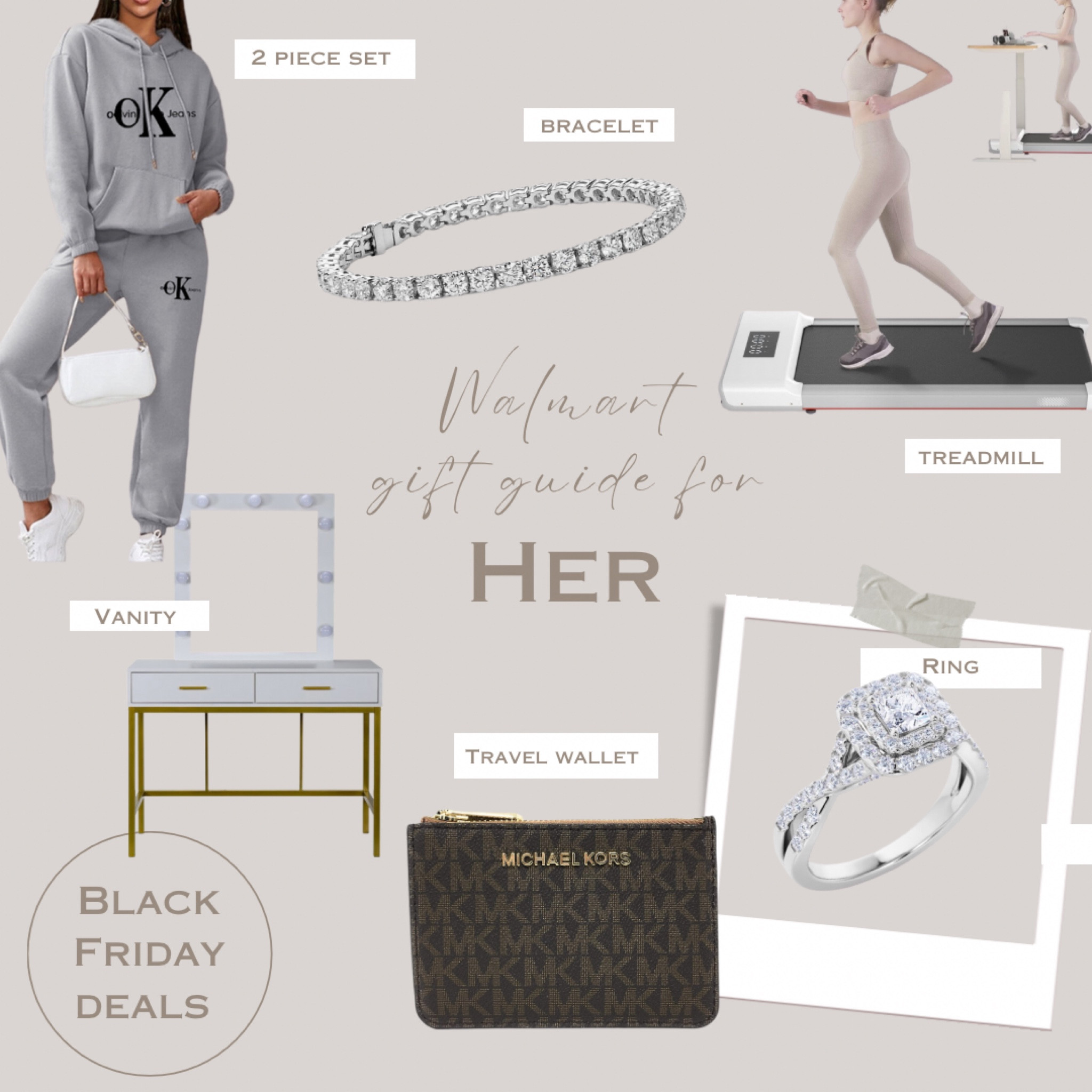 Walmart Black Friday deals! 

Gift guide for her | Gift Guide | vanity | travel wallet | Michael Kors | ring | tennis bracelet | matching set| sport set | under desk treadmill | present ideas | gift ideas 

#LTKGiftGuide #LTKsalealert #LTKHoliday