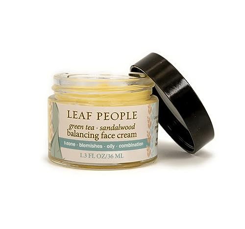 Leaf People Green Tea Sandalwood Balancing Face Cream 1.3 oz | Amazon (US)