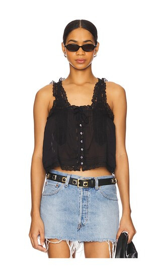 Free People Evermore Tank in Black. - size XS | Revolve Clothing (Global)