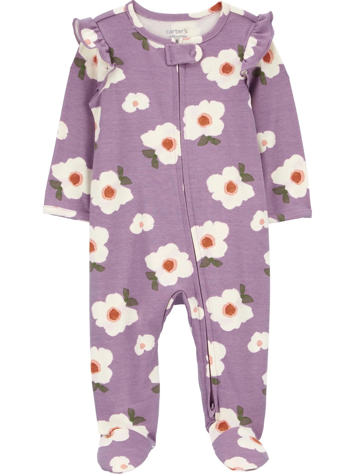 Carter's Child of Mine Baby Girl Sleep N Play, One-Piece, Sizes Preemie-6/9 Months | Walmart (US)