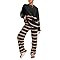 LILLUSORY 2 Piece Outfits for Women 2024 Fall Fashion Oversized Striped Sweaters Sets Cozy Lounge... | Amazon (US)