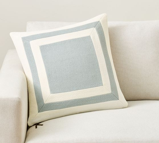 Everyday Linen Geometric Pillow Cover | Pottery Barn (US)