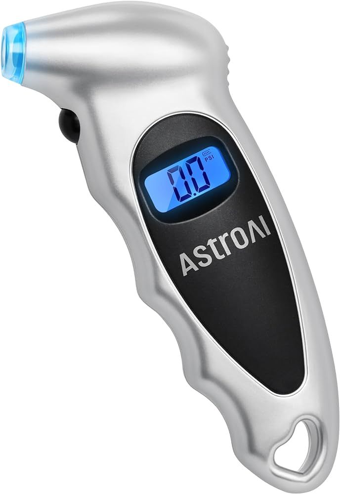 AstroAI Digital Tire Pressure Gauge 150 PSI 4 Settings for Car Truck Bicycle with Backlight LCD a... | Amazon (US)