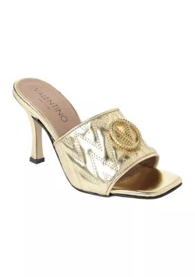 VALENTINO BY MARIO VALENTINO Women's Venere Heeled Sandals, Gold, 6M | Belk
