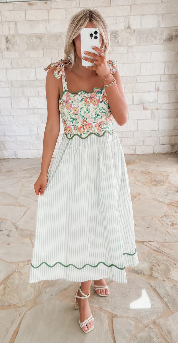 Begin Again Scalloped Maxi | CK Squared Boutique