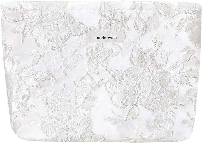 STARDW Aesthetic Floral Makeup Bag Cute Small Cosmetic Bags for Women Girls, Travel Toiletry Bag ... | Amazon (US)