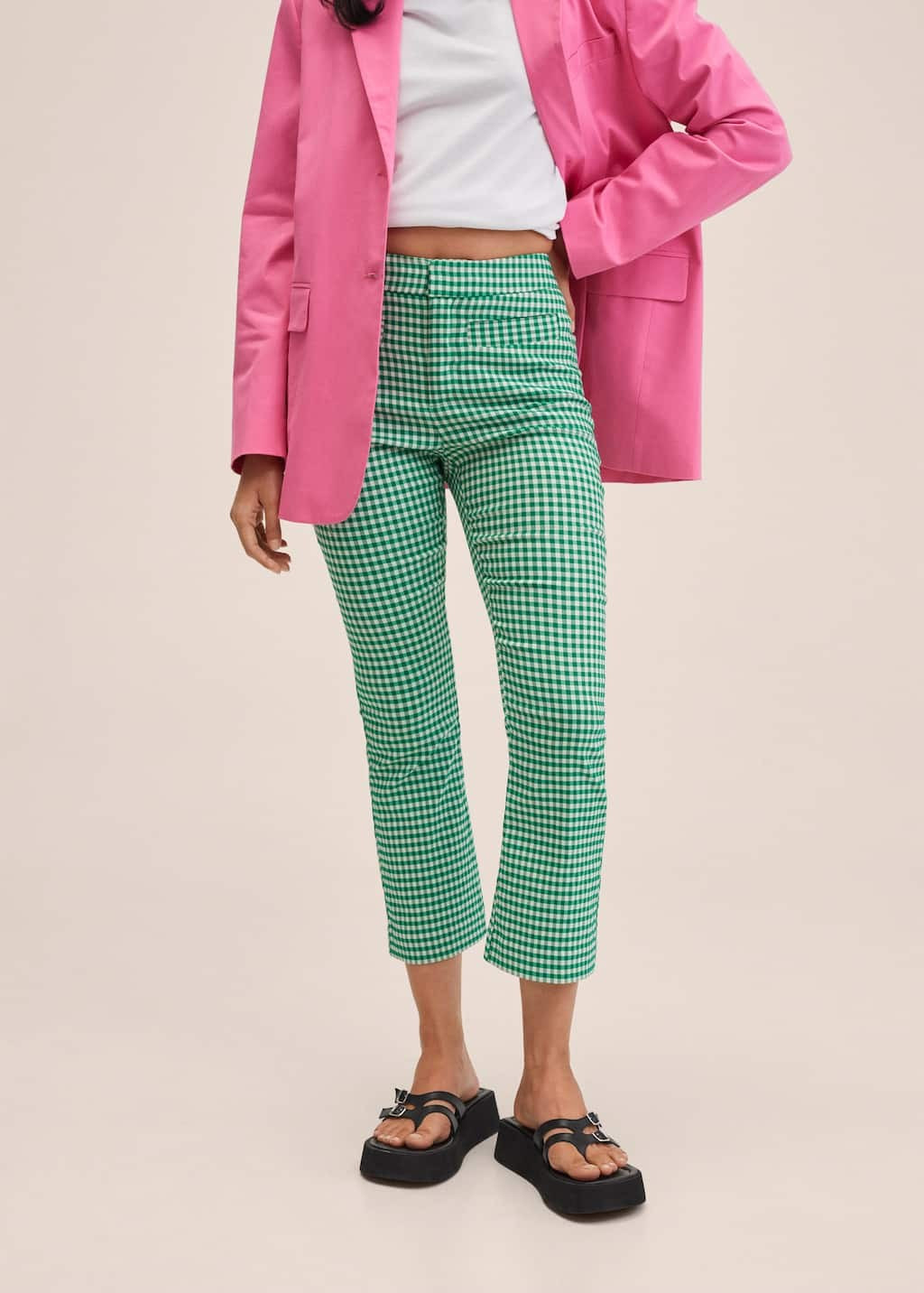 Flare crop pants | MANGO (US)