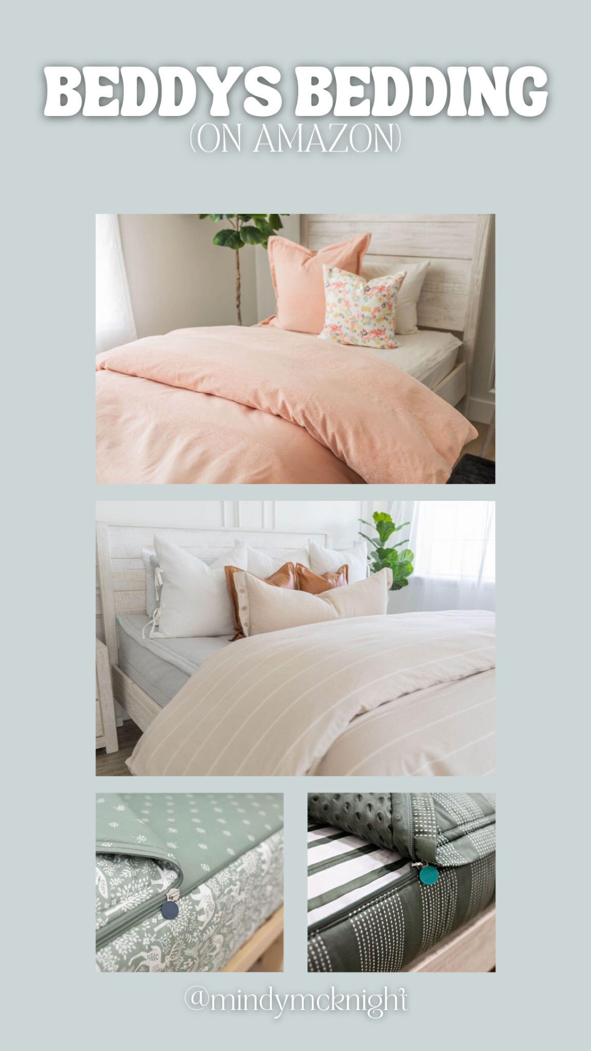 Zip up bedding?! Yes please! This makes making the bed and cleaning any room so much easier! I love Beddys and am so happy to shop it on Amazon now! Great for guest rooms, kids, airbnbs and more! 

#LTKHome #LTKFamily #LTKStyleTip