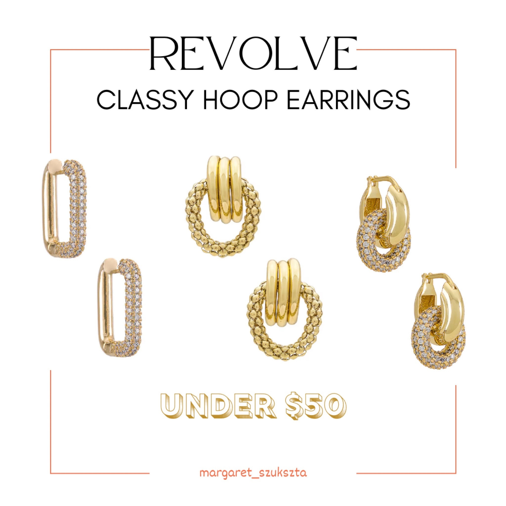 REVOLVE Classy hoop earrings under $50! Sale 

#LTKstyletip #LTKworkwear #LTKHoliday #LTKGiftGuide