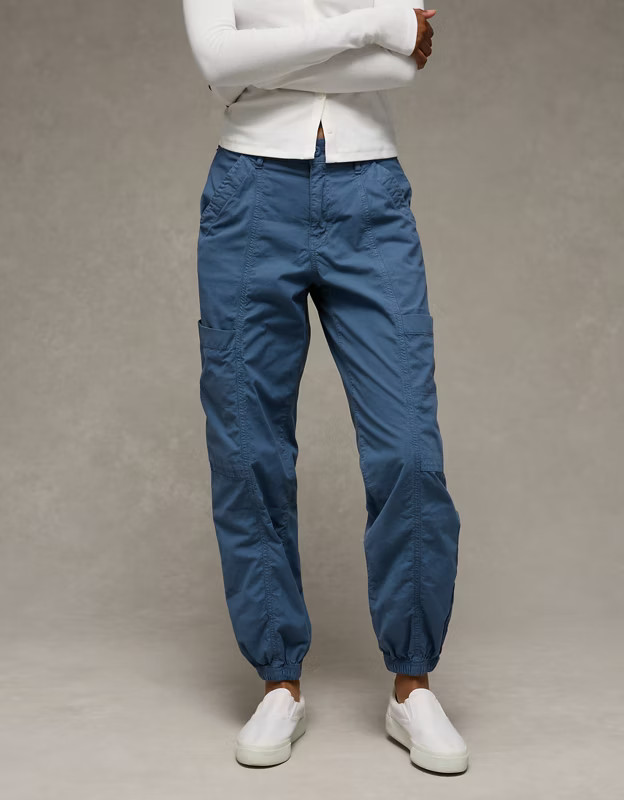 AE Snappy Stretch High-Waisted Baggy Cargo Jogger | American Eagle Outfitters (US & CA)