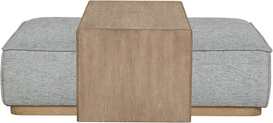 Ottoman with Reversible Serving Tray Table, Multi-Functional (Gray) | Amazon (US)