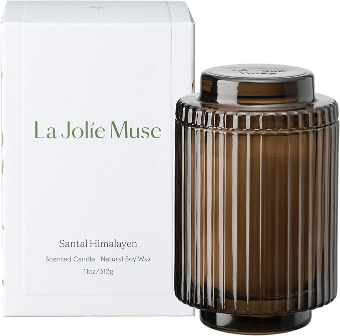 LA JOLIE MUSE Santal Himalayen Candle, Amber Scented Candles Gifts for Women, Natural Soy Candle,... | Amazon (US)