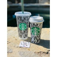 Zebra Stripe Starbucks Cup, Print Cold/ Hot Cup, Animal Print, Tiger Gift For Her, Fun Gift, Lover | Etsy (US)