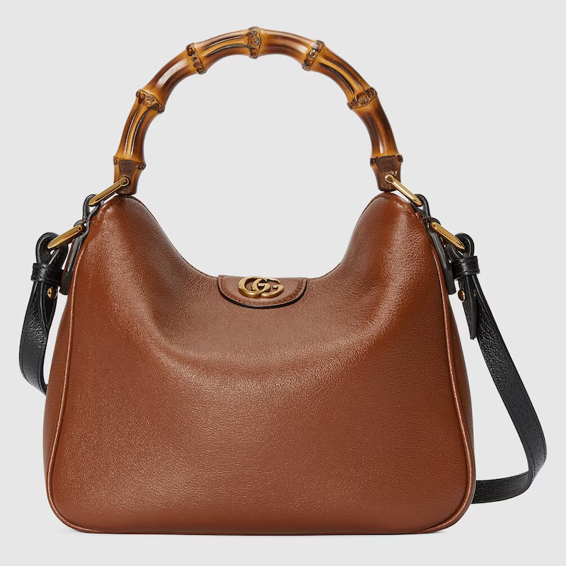 GUCCI Diana Small Shoulder Bag, Brown, Leather | Gucci (US)