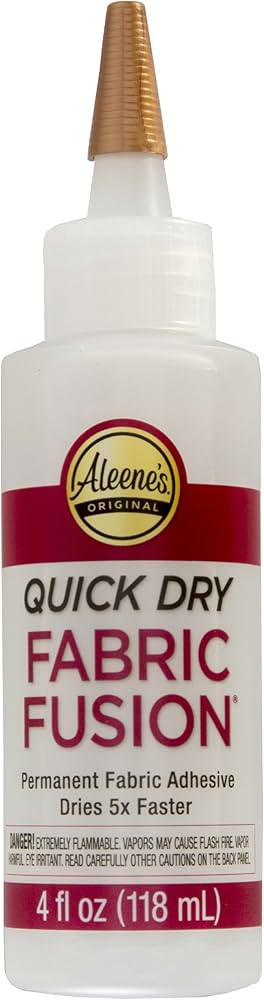 Aleene's Quick Dry fabric Fusion Permanent Fabric Adhesive, 4-Ounce | Amazon (US)