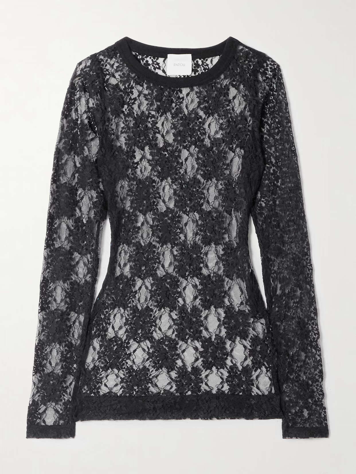 Patou - Second Skin Lace Top - Black | NET-A-PORTER (US)