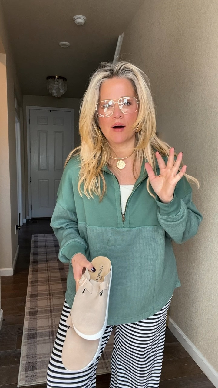  ✨Tap the bell, save and ❤️ for over 40 fashion, midlife style, midsize fashion and luxury looks for less. 

We’ve all bought Amazon pieces that looked amazing online… then felt wrong on us.
Once I stopped chasing trends and started choosing what actually flatters, everything changed.

These outfits skim, drape, and balance comfort with polish, so they work in real life, not just on screen.

Affordable can look elevated.
And we deserve clothes that support us.

👑"Helping you look good, feel good!" - Lindsey Denver

⬇️Sizing information: 
1. Top medium doesn
Jeans 12 tts

2. Sweater medium (size down if in between sizes.)
 
3. Too large (size down if in between sizes.)
Pants large (size up if in between sizes.)

4. Top large tts
Barrel planes large (size down if in between sizes.) 

Follow my LTK @Over40andmidlife on the @shop.LTK app to view this post and get my exclusive app-only content!

#liketkit #LTKMidsize #LTKOver40 #LTKootd
@shop.ltk
https://liketk.it/5S6w0