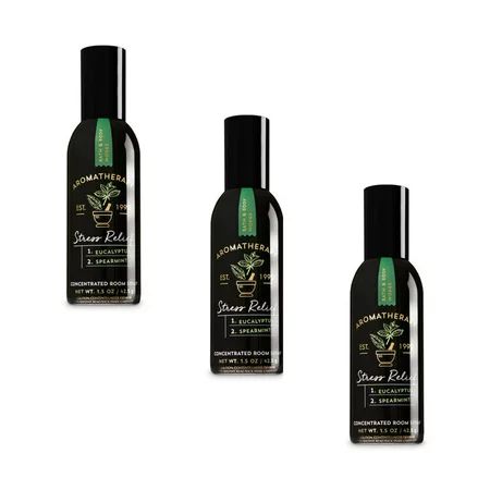 Concentrated Room Spray Aromatherapy Pack (3 Bottles, Stress Relief Eucalyptus Spearmint) 1.5 oz | Walmart (US)