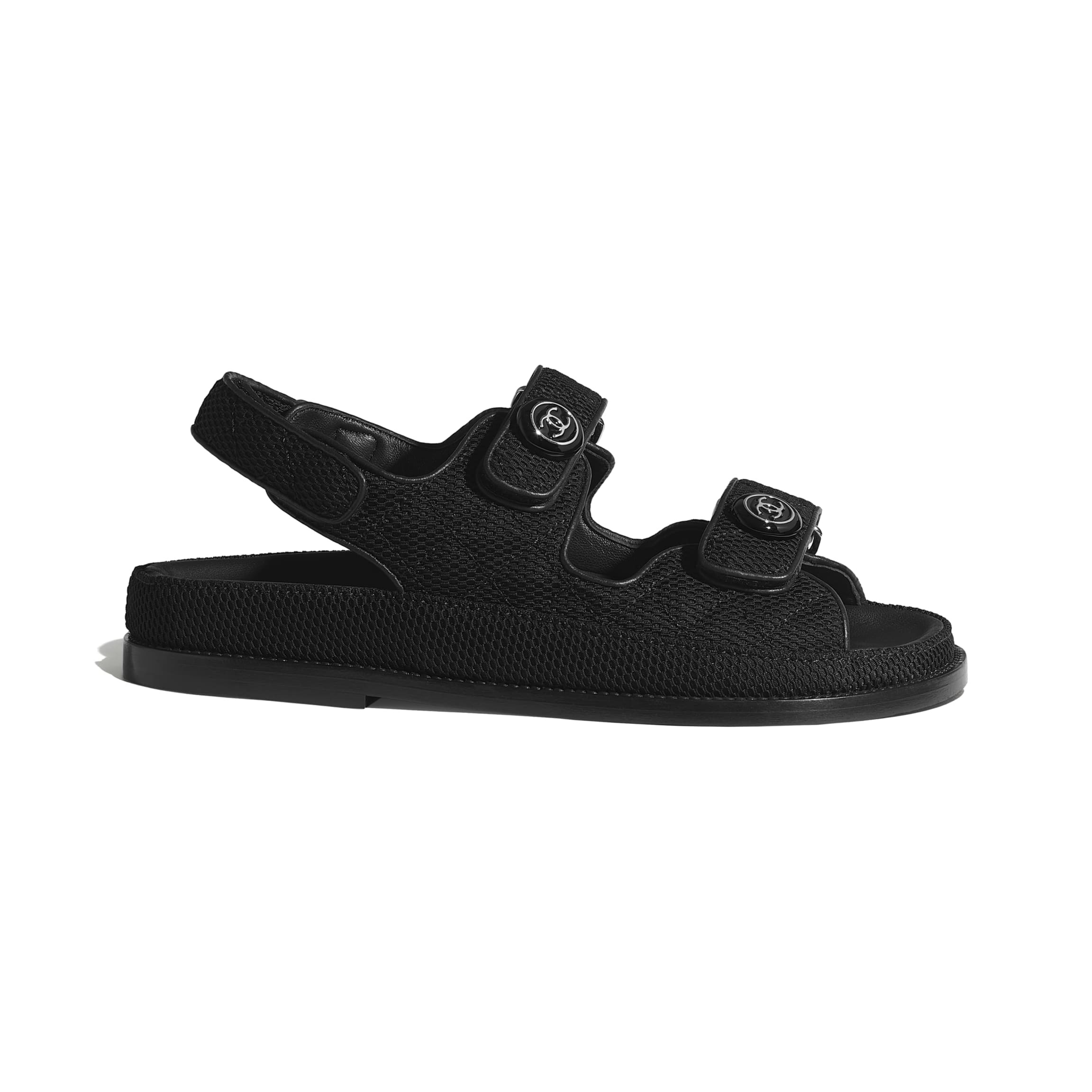 Fabric Black Sandals | CHANEL | Chanel, Inc. (US)