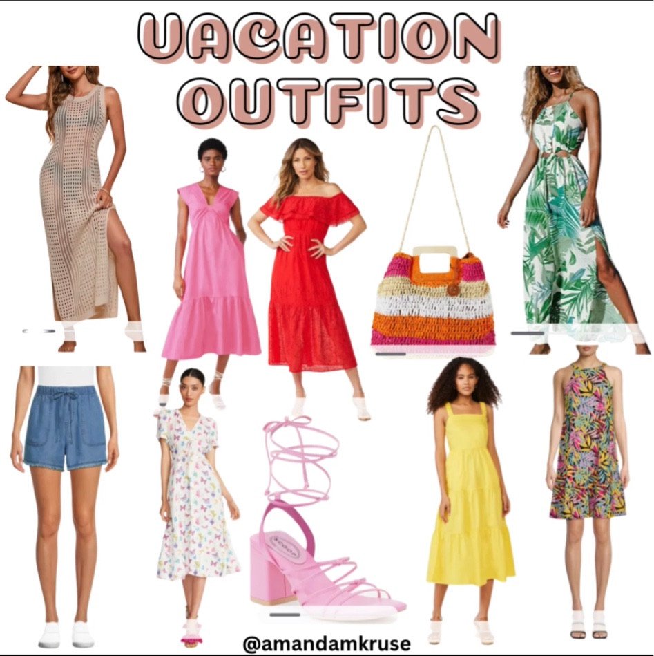 Vacation outfits. Summer outfits. Walmart fashion. Beach outfits. Swimsuit coverup. Beach coverup. Maxi dress. Midi dress. 

#LTKswim #LTKSeasonal #LTKunder50