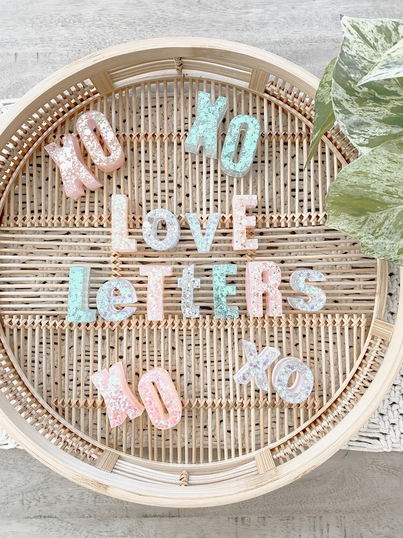 resin upper case alphabet set {custom} | Etsy (US)