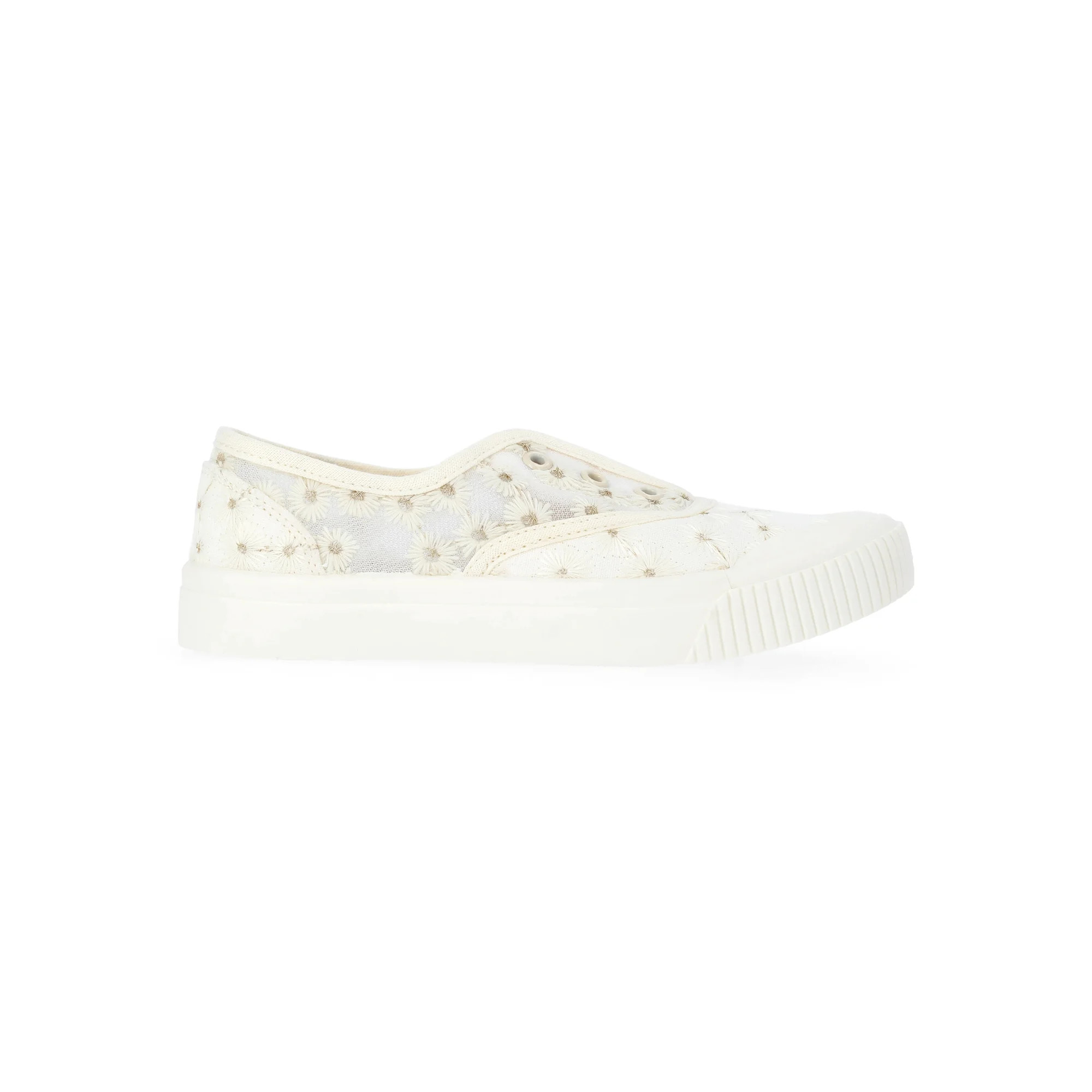 Wonder Nation Girls Casual Plimsole Sneakers | Walmart (US)