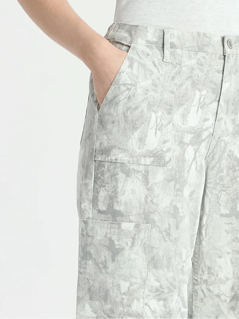 No Boundaries Wide Leg Cargo Pants, 31.5'' Inseam, Women's | Walmart (US)