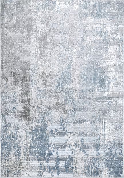 Blue Iris Textured Abstract 8' x 10' Area Rug | Rugs USA