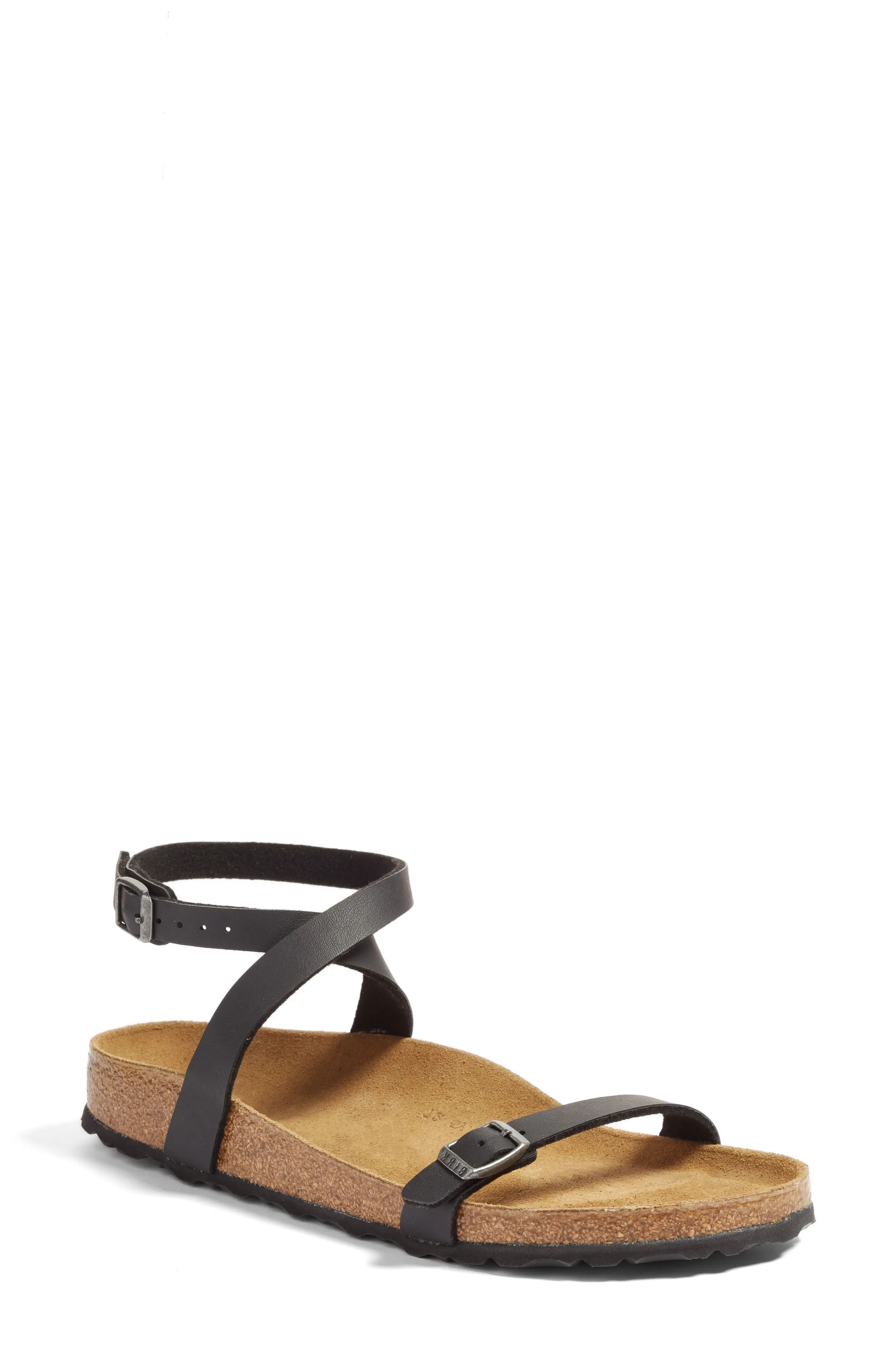 Birkenstock Daloa Ankle Strap Sandal in Black at Nordstrom, Size 10-10.5Us | Nordstrom