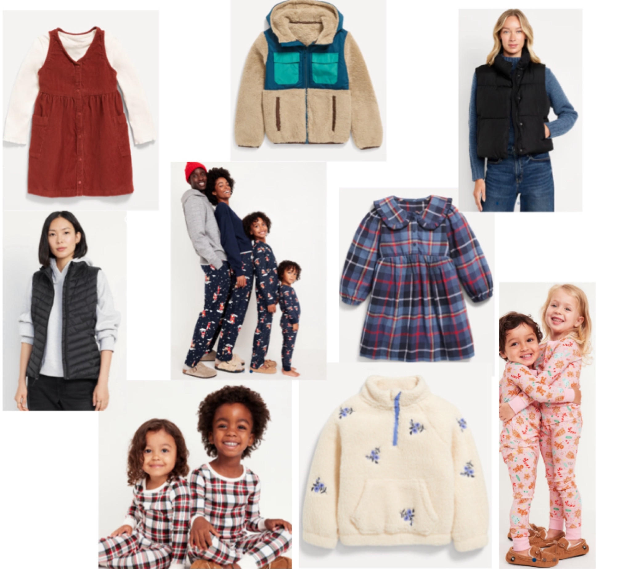 Old Navy 
Fall favorites
Affordable fashions
Matching Holiday pajamas 
Girls dresses 
Women’s vests 
Outdoor looks 

#LTKStyleTip #LTKKids #LTKHoliday