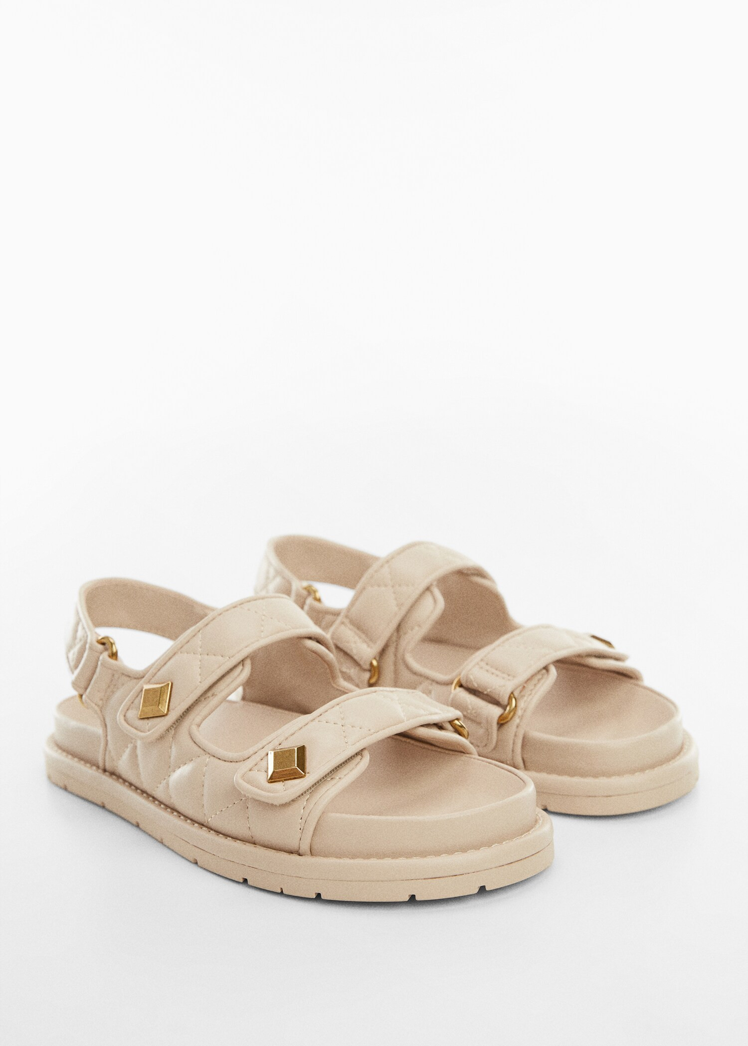 Platform quilted sandals | MANGO (US)