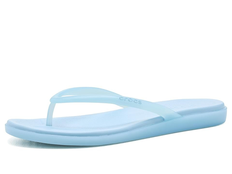 Crocs Miami Round Toe Flip-Flop Sandals Women's Sandals Sky Blue Jelly: 7 M, Synthetic | Zappos.com