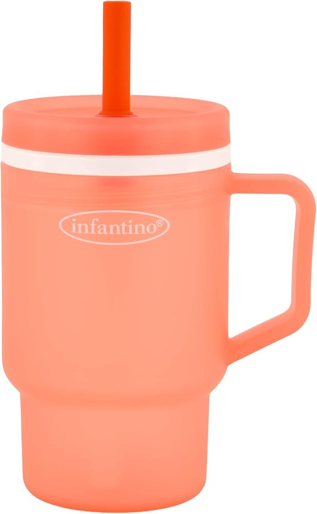Infantino My 1st Tumbler, Durable Plastic Sippy Cup with Silicone Leak-Resistant Straw & Handle, ... | Amazon (US)