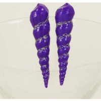 Ursula Inspired Purple Shell Earrings V2 Replica - Poor Unfortunate Soul Cosplay Costume Sea Witch | Etsy (US)