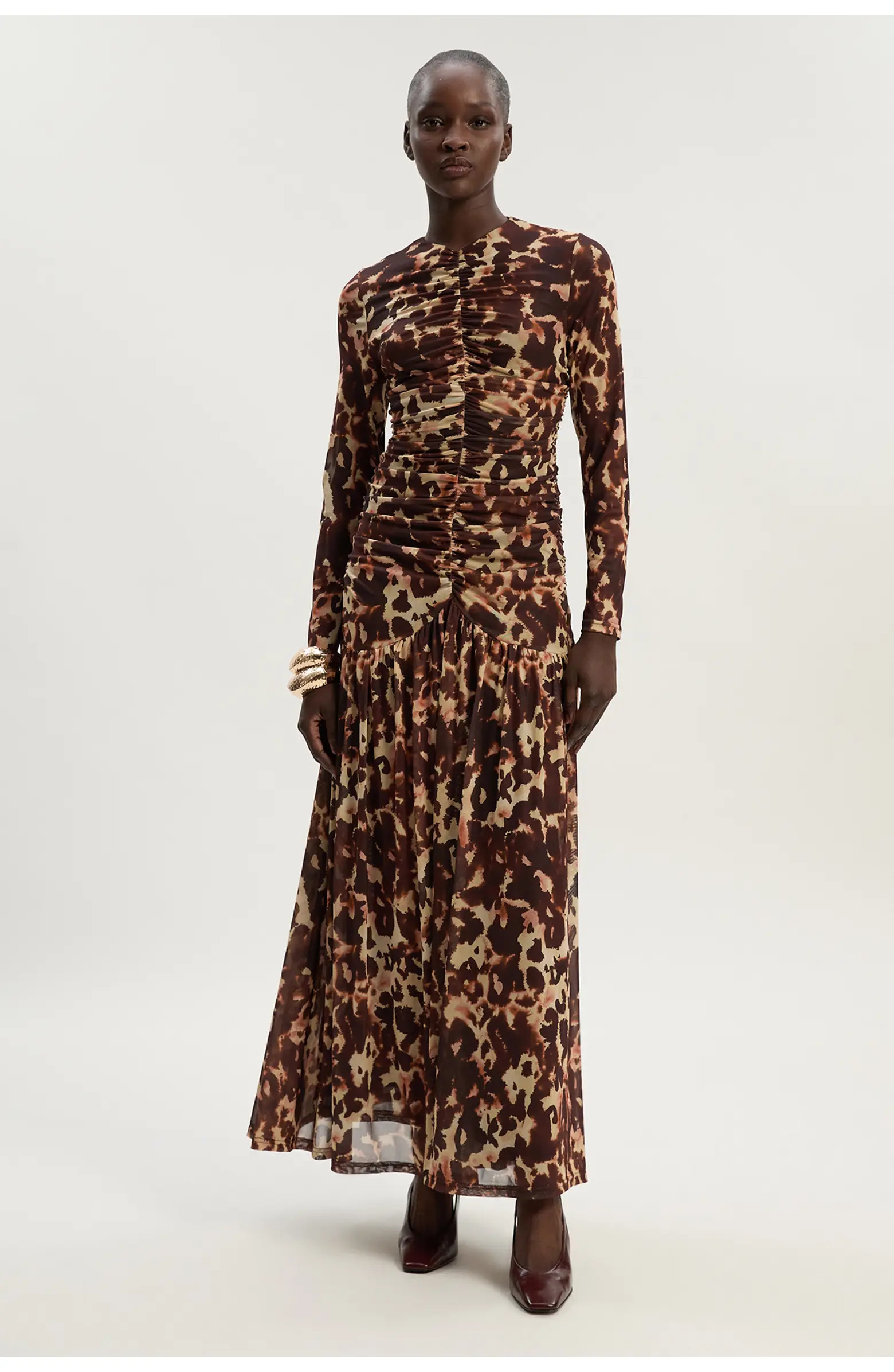 Karen Millen Petite Mesh Maxi Dress | Nordstrom | Nordstrom