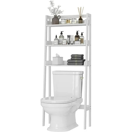SIGALECT 3-Shelf Bathroom Organizer Over The Toilet Bathroom Spacesaver (Gray) | Walmart (US)