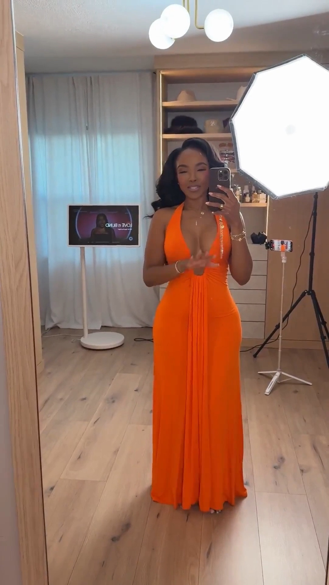 Scroll to shop this bold orange maxi dress look. Perfect for vacations, summer events, or a standout evening outfit.

Measurements: 5'4", 138 lbs, 34D bust, 27" waist, 40" hips

#LTKvlog #LTKootd #LTKgrwm
