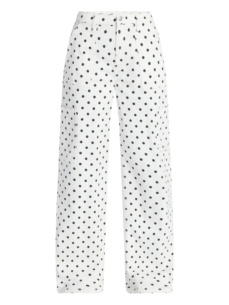 No Boundaries Wide Leg Cargo Pants, 33.5'' Inseam, Women's and Women's Plus Sizes XXS-4X | Walmart (US)