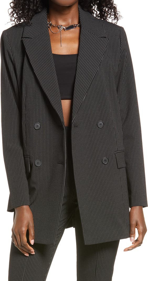 Pinstripe Double Breasted Blazer | Nordstrom