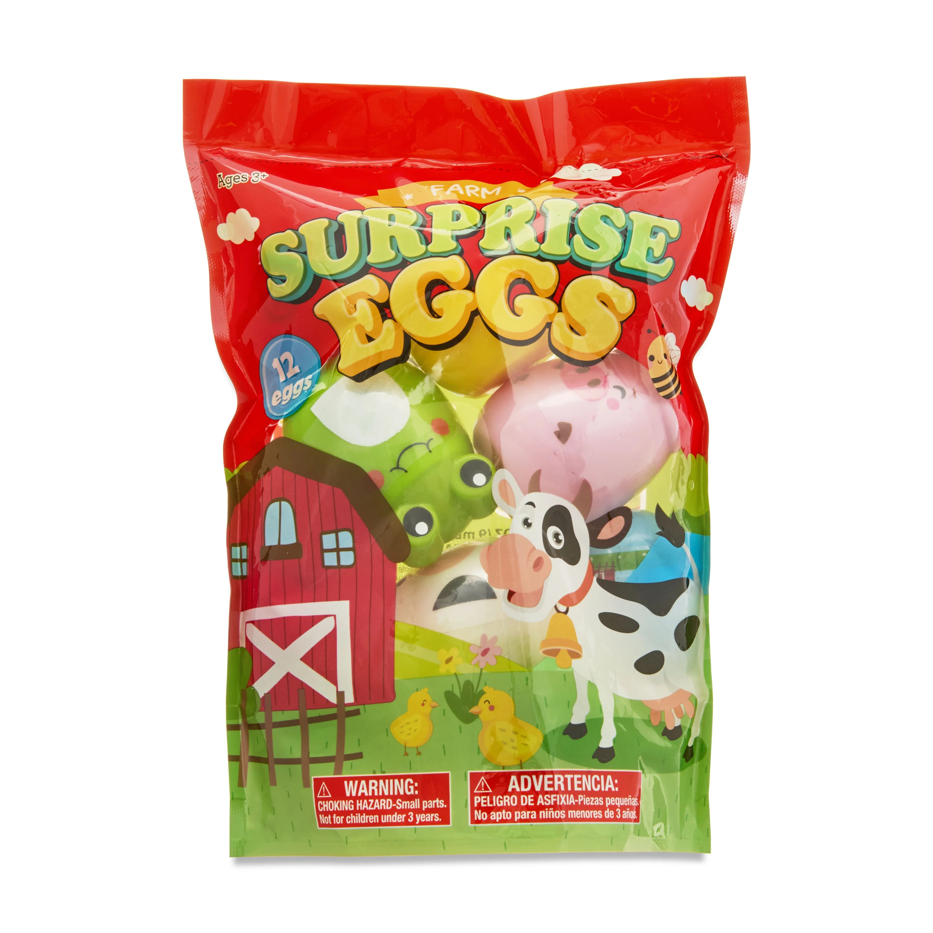 Multicolor Prefilled Farm Surprise Eggs, 12 Count, Easter by Way To Celebrate | Walmart (US)