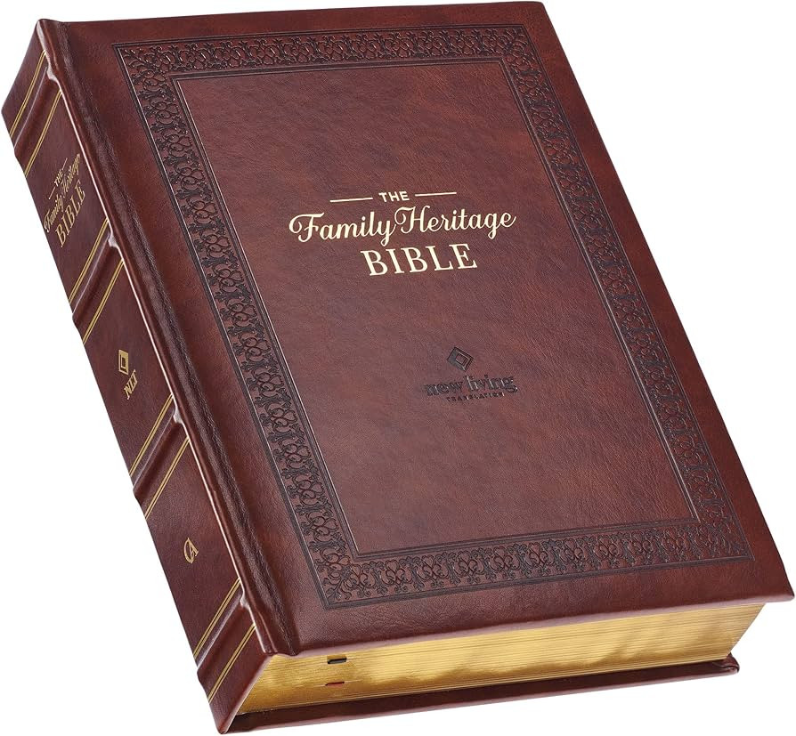 NLT Family Heritage Bible, Large Print Family Heirloom Devotional Bible for Study, New Living Tra... | Amazon (US)