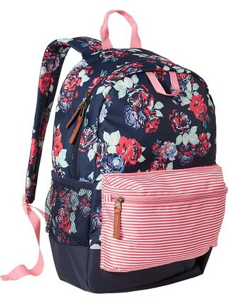 Old Navy Girls Patterned Backpacks Size One Size - Red floral | Old Navy US