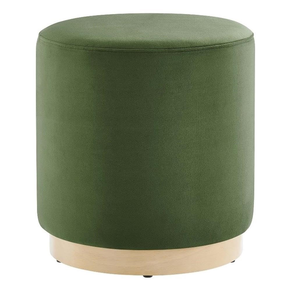 Modway 16" Round Performance Velvet Upholstered Upholstered Ottoman | Amazon (US)