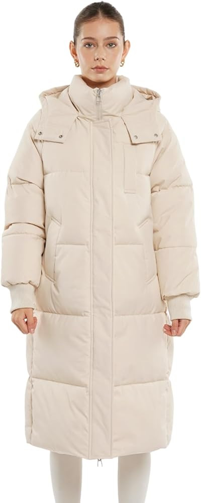 Long Puffer Jacket for Women,2024 Thickened Winter Coat Hooded with Deep Pockets, Ladies Warm Win... | Amazon (US)
