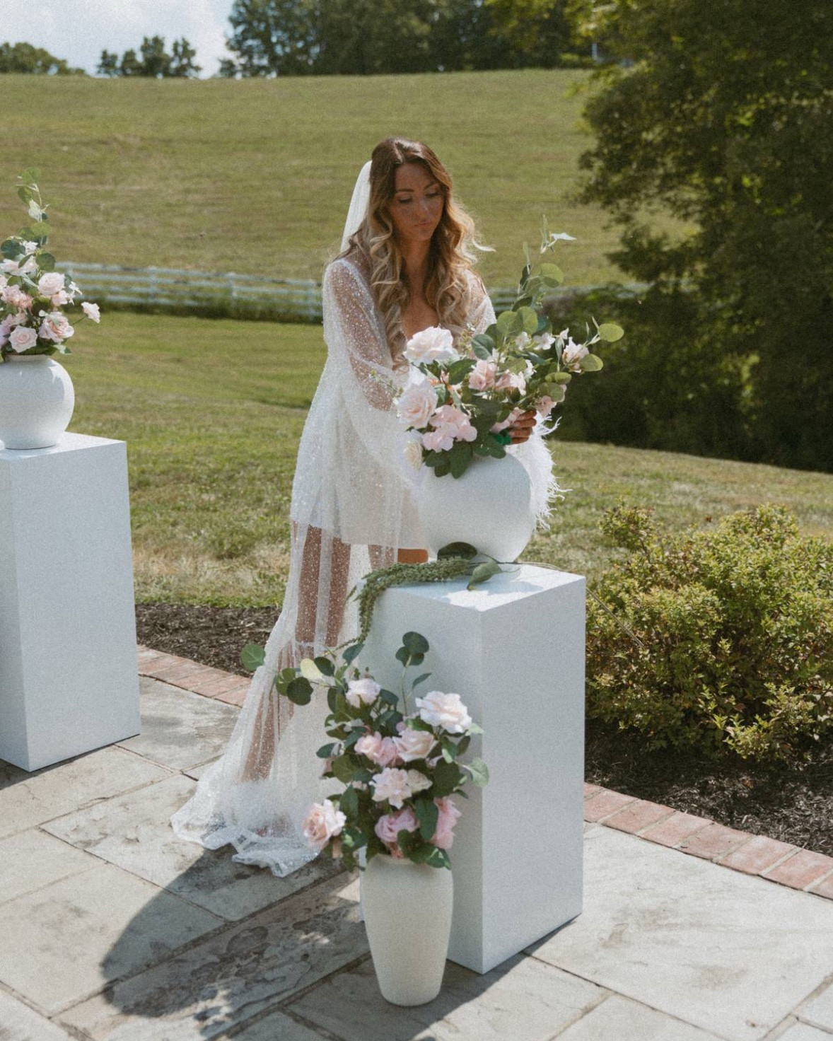 We created our own DIY aisle + altar using faux flowers, white vases, and pedestals 🤍 It was budget-friendly, easy to set up, and turned out even better than I imagined. Linking the exact pieces and similar finds so you can recreate this look for your day.

#LTKSeasonal #LTKWedding #LTKParties
