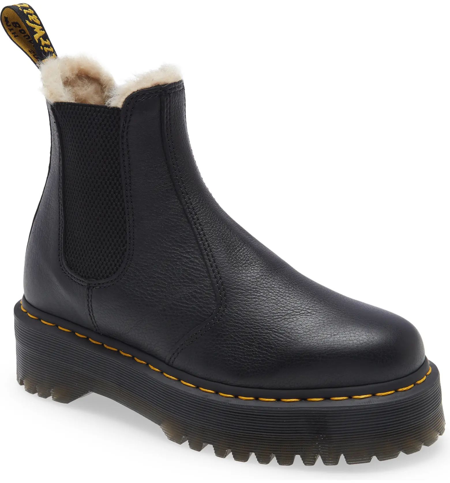 Dr. Martens 2976 Quad Faux Fur Chelsea Boot | Nordstrom | Nordstrom