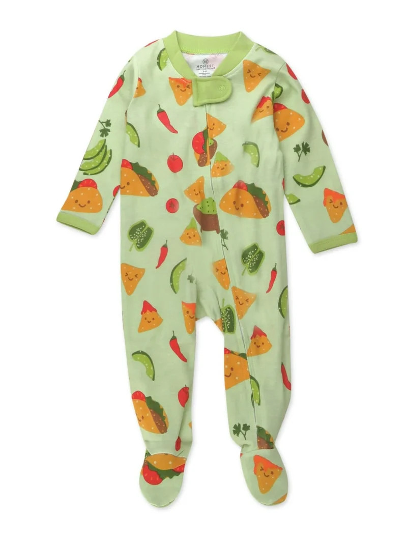 Honest Baby Clothing Organic Cotton Boy/Girl Long Sleeve Sleep N Play, Newborn to 9 Months - Walm... | Walmart (US)