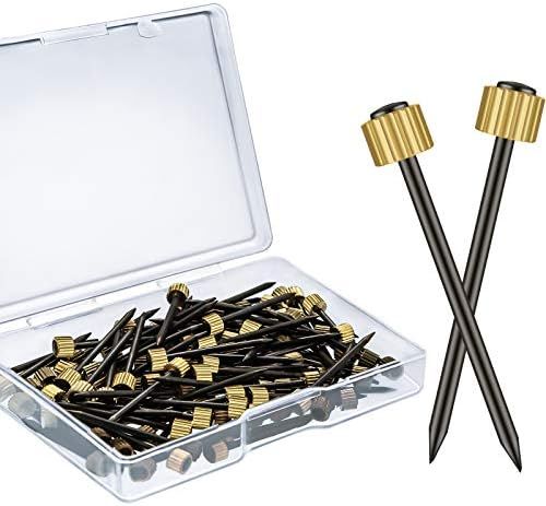 Nails for Hanging Picture Painting, Hanging Hardware Gold Nails Kit Picture Hangers Holds Up to 5... | Amazon (US)