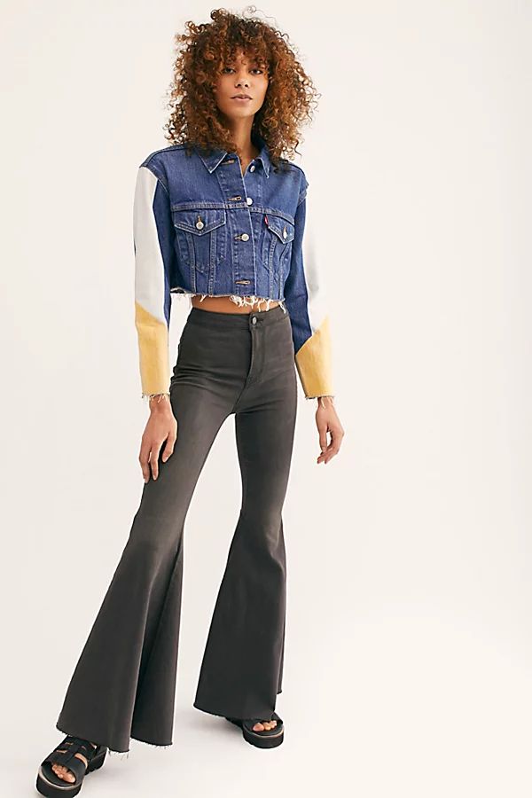 Just Float On Flare Jeans by We The Free at Free People, Smokestack, 30 | Free People (Global - UK&FR Excluded)