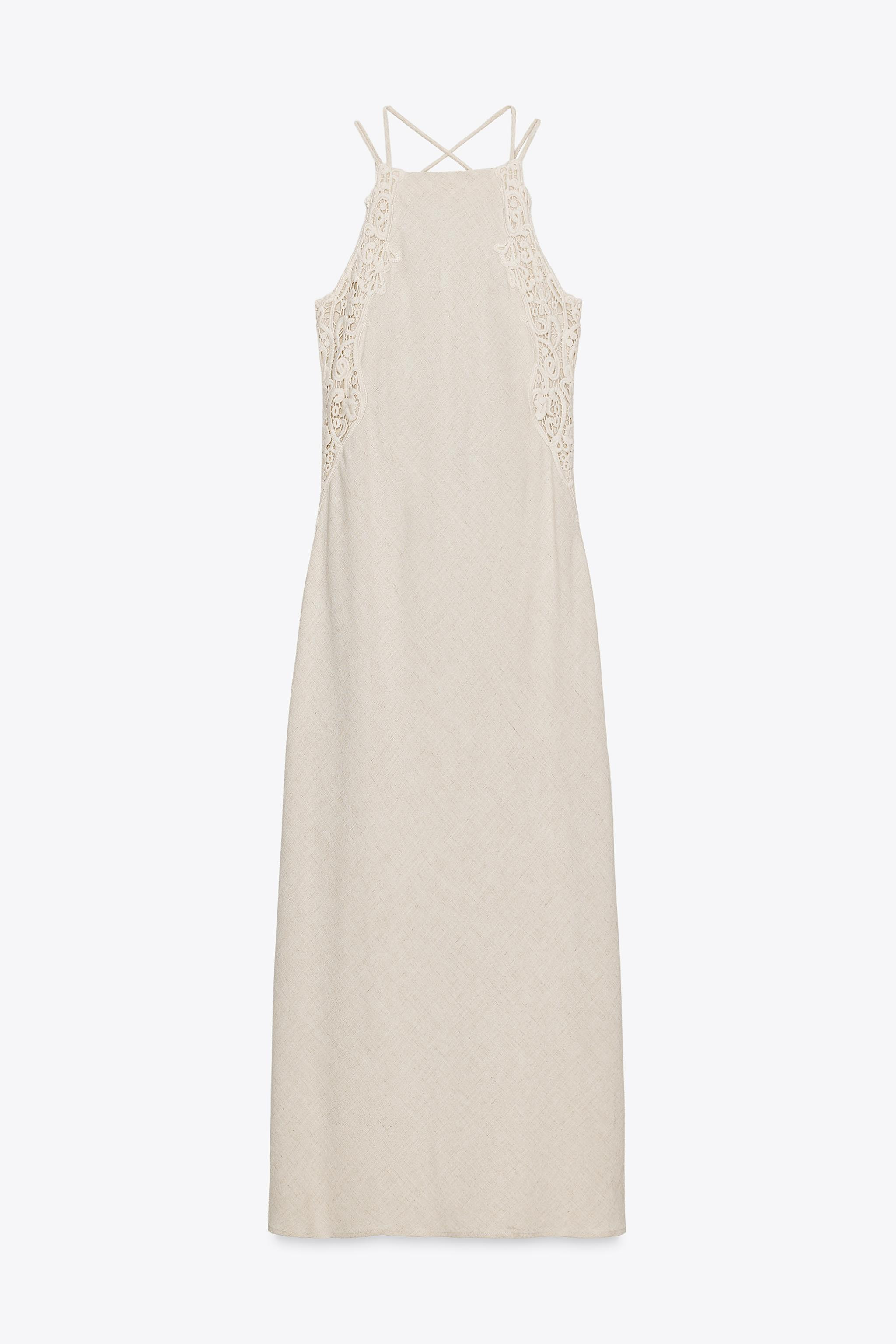 CROCHET KNIT MIDI DRESS | Zara UK